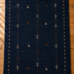 Hand Knotted Premium Gabbeh Wool Rug Contemporary Artisan Area Carpet for Modern Interiors - Product Image 2