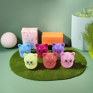 El bálsamo labial de gatito de dibujos animados más vendido de diseño personalizado hidrata e hidrata El bálsamo labial reparador antigrietas para el cuidado de los labios de los niños - Product Image 1