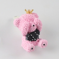 Mignon rose ours en peluche parfumé céramique voiture évent Clip désodorisant parfum de maison arôme gypse porcelaine diffuseur d'huile essentielle