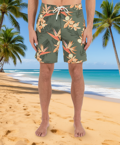 Hurley Men's Phantom Classic 18 Boardshorts Floral Print Regular Fit <b>Swimwear</b> <b>Beachwear</b> - Product Image 2