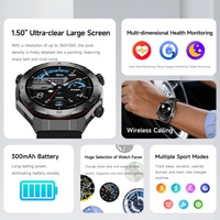Nuevo Reloj Inteligente Watch6 Ultra para Hombre, Llamadas por BT, Múltiples Modos Deportivos, Recordatorio de Mensajes, Monitor de Salud, Reloj Inteligente