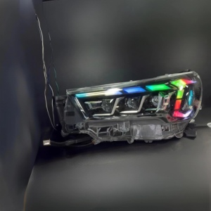 ไฟหน้า LED เลนส์ใสสำหรับ Toyota Hilux Revo ปี 2020 2021 2022 2023 2024 สีขาวธรรมชาติ โครงสีดำ ชุดไฟหน้า - Product Image 6