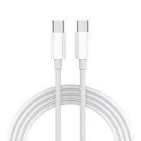 Câbles flexibles pour téléphones mobiles 1M 3.3FT 60W 3 Nouveaux câbles Type-C en nylon de 1m 2m pour téléphones iOS, câble de charge USB-C 60W avec Pad 15