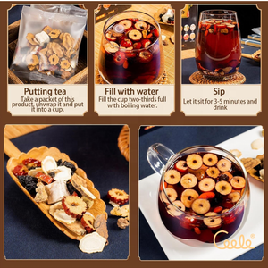 Tisane Détox Bio aux Cinq Trésors de Ginseng en Sachets Halal – Favorise la Détoxification Corporelle, l'Énergie, la Vitalité et l'Équilibre pour Hommes et Femmes Adultes - Product Image 2
