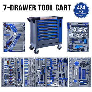 424 Piece Hardware Tool Set, Exclusively for 4S Stores, Garage Repair Manual Tool Cart Set