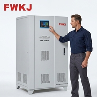 Régulateur de tension entièrement automatique triphasé en cuivre SBW-250KVA SVC pour centre de données