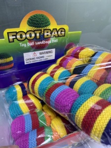 ลูกบอลบีบคลายเครียดรูปไข่ถักโครเชต์ ของเล่นนุ่มๆ ช่วยผ่อนคลาย - Product Image 2