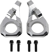 Fourche VTT/E-moto à double couronne, fixation directe EMS01, 31,8 mm, en alliage d'aluminium 7075, 2 pièces, design léger et divisé
