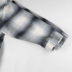 Высококачественная мужская куртка-пальто в стиле ретро с длинным рукавом, из смесового хлопка, с возможностью индивидуального пошива, в клетку - Product Image 4