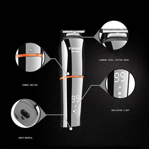 <span class=keywords><strong>Kemei</strong></span> KM-5898 Kit de toilettage 11 en 1 pour salon de coiffure Ensemble de tondeuse à cheveux lavable et rechargeable pour hommes Vente en gros - Product Image 3