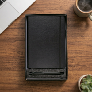 Agenda de voyage professionnel en cuir PU souple de haute qualité, avec feuilles mobiles, emplacement pour stylo intégré, sangle magnétique et bande élastique 5 - Product Image 1
