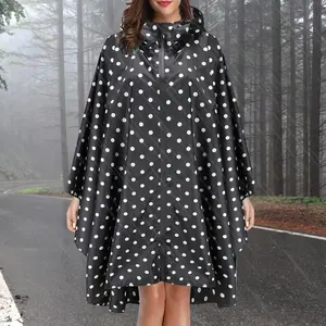 Chubasqueros estampados informales diarios, chaqueta de lluvia de moda Unisex, chubasquero con capucha para adultos y adolescentes con bolsa de embalaje del mismo estilo - Product Image 3