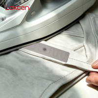 Étiquette RFID UHF Laxcen passive, étanche, en tissu textile, bouton en silicone, lavable, pour la gestion du linge d'hôtel