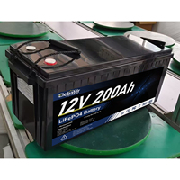 Batterie de stockage d'énergie solaire au lithium LiFePO4 24V 100Ah 200Ah 250Ah 300Ah 400Ah 314Ah avec BMS, en stock UE