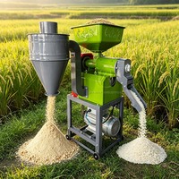 Machine à moudre le riz, le blé et le maïs Hyway Industrial, capacité portable de 300 kg/h, grande capacité