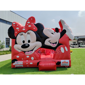 Château gonflable <span class=keywords><strong>Mickey</strong></span> pour enfants, combo commercial avec <span class=keywords><strong>toboggan</strong></span>, structure de saut gonflable pour fête - Product Image 1