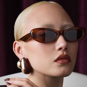 Kacamata Hitam Finewell Fashion Klasik Retro Bingkai Kecil Warna Permen Vintage <span class=keywords><strong>Cat</strong></span> <span class=keywords><strong>Eye</strong></span> Logo Kustom Wanita Pria - Product Image 2