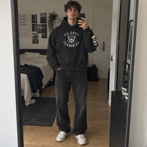 Sweat-shirts à capuche et pulls personnalisables, broderie réfléchissante, mode Y2K, motif squelette, fermeture éclair sur le côté, <span class=keywords><strong>style</strong></span> sportif - Product Image 2