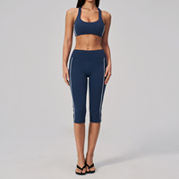 Ensemble de yoga 2 pièces pour femme, taille haute, séchage rapide, effet ventre plat, tenue de sport athlétique pour la course et l'entraînement en salle de sport, Style 4539