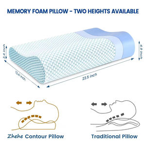 B Vorm Koeling Cervicale Nek Ondersteuning Orthopedische Zachte Bed <span class=keywords><strong>Gel</strong></span> Traagschuim Slaapgolf Kussens Contour Voor Side Slapen <span class=keywords><strong>Visco</strong></span> - Product Image 3