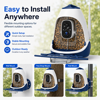 Mangeoire à oiseaux intelligente avec caméra, étanche IP65, longue autonomie de batterie, contrôle par application, vente en gros