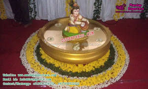 Fascinante Decoración Moderna para Entrada de Boda India, Decoraciones de Fibra de Vidrio para Eventos y Escenarios con Color y Tamaño Personalizados - Product Image 6