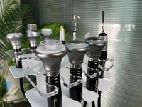 Appareil de soin du visage à l'oxygène et à l'eau 11 en 1, équipement multifonctionnel, machine de beauté à bulles d'oxygène noires, microdermabrasion hydro