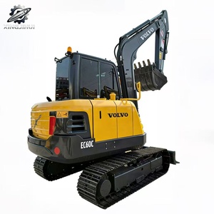Used Volvo60 MiniCrawler Excavator 6Ton 0.2m³<b>Bucket</b> Original Swedish Brand <b>Small</b> Construction Excavator Low Hours Good Condition - Product Image 1