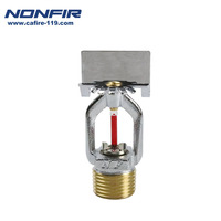 Tête de sprinkler FM approuvée K5.6 en laiton, type suspendu, vertical ou mural, pour système de protection incendie des bâtiments