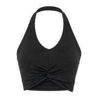 Soutien-gorge de sport pour femme, dos nu, torsadé à l'avant, ultra-doux, respirant, extensible dans les 4 sens, maintien léger, sensation seconde peau, pour le yoga, le pilates et la gym