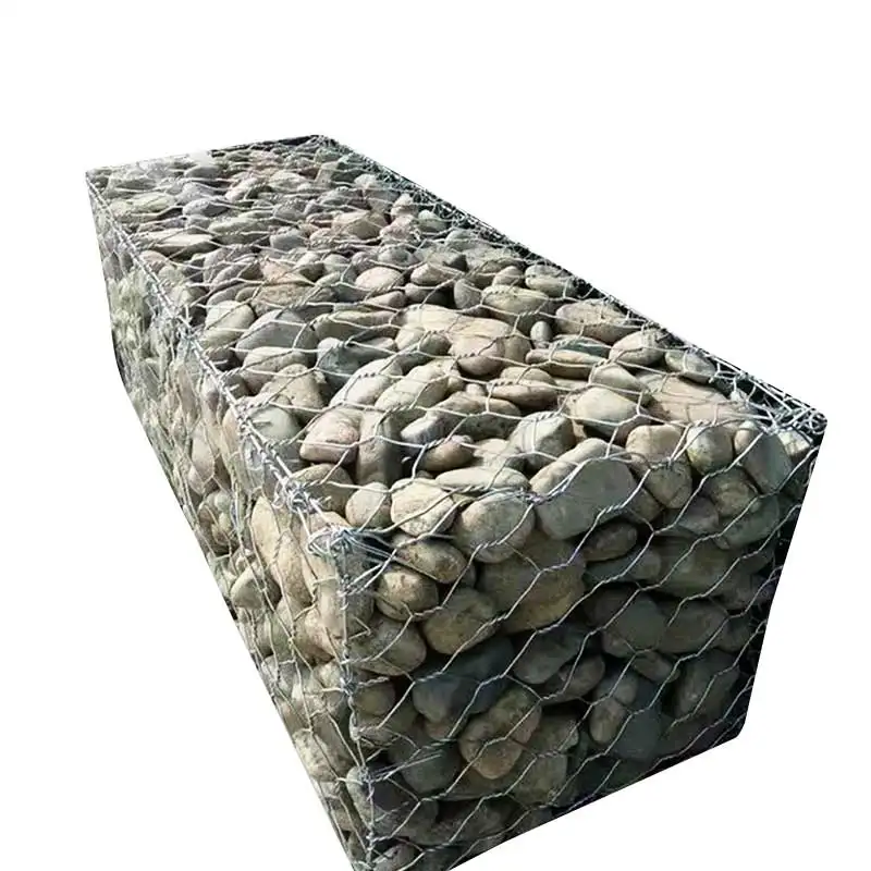 Fabrik Hot Sale PVC beschichtete Gabion Box Drahtzaun Gabion Box Korb Gewicht pro Quadratmeter