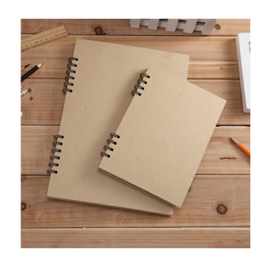 Bloc de dessin en papier kraft A5 120 g/m² à spirale pour carnets de voyage certifiés POTENTATE pour crayon, encre et acrylique - Product Image 1