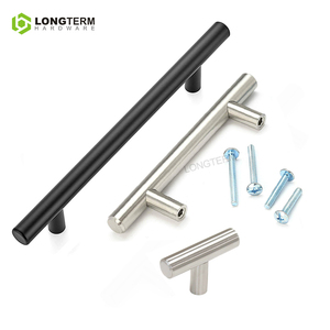 Stainless Steel Cabinet <strong>Door</strong> Drawer <strong>Knob</strong> Pull Furniture Hardware Accessories T Bar Handle <strong>Matte</strong> <strong>Black</strong> Kitchen Cabinet Handles - Product Image 1