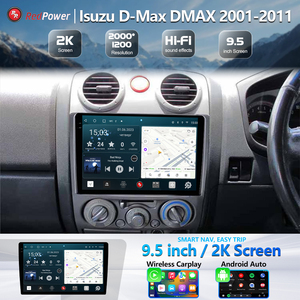 Xe đài phát thanh redpower Hi-Fi cho ISUZU d-max DMAX 2001-2011 9.5 inch <span class=keywords><strong>DVD</strong></span> <span class=keywords><strong>Player</strong></span> màn hình Android âm thanh <span class=keywords><strong>video</strong></span> 2 DIN 2K - Product Image 2