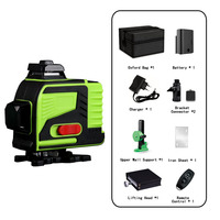 Auto-nivelant laser 4d auto 360, sol en béton, niveau laser rotatif 16 lignes