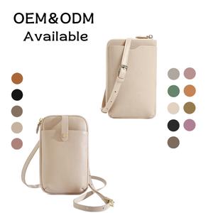 FSR298 borsa del telefono di cuoio genuino per le donne di moda portafoglio in pelle a tracolla durevole piccola borsa su misura vendita calda buon prezzo - Product Image 1