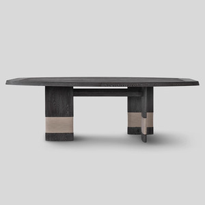 Phong Cách Trung Cổ Rắn Gỗ Sồi Thân Thiện Với Môi Bền Bàn Ăn Pháp Retro Đơn Giản Bàn Ghế Kết Hợp Cho Gia Đình Ăn Uống - Product Image 1