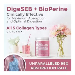 Hydrolysiertes Multi-Kollagen-Pulver Schönheitsprodukte Haut Haar Nagel Gelenkunterstützung Vitamin C Hyaluronsäure Grasgefüttertes Kollagen - Product Image 5