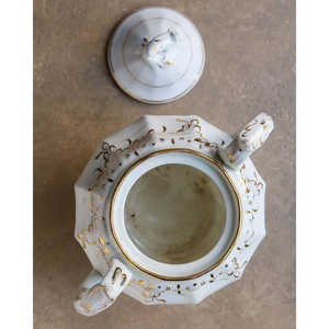 Azucarera de Porcelana Dorada Inglesa, Diseño de Lujo, Olla de Cocina para Restaurantes - Product Image 2