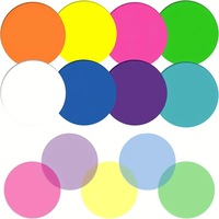 Notes autocollantes en forme de cercle rond mignon personnalisées translucides et étanches pour animaux de compagnie