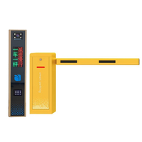 Barrière automatique avec éclairage LED, télécommande et reconnaissance automatique des plaques d'immatriculation