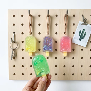 Nouveauté 2026 : Jouet Squishy Anti-stress en TPR, Écologique et Adorable, en forme de Sucette Glacée à la Maltose et Crème Glacée à Paillettes Dorées d'été, pour Anniversaire - Product Image 6