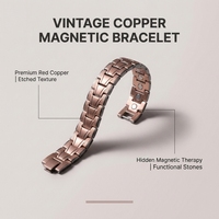 Bracelet en cuivre à ions négatifs pour la santé, thérapie magnétique, bijoux fantaisie en gros, cadeau promotionnel