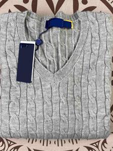 Stile coreano da <span class=keywords><strong>donna</strong></span> per Pony Mark Twist con <span class=keywords><strong>scollo</strong></span> a <span class=keywords><strong>V</strong></span> maglione lavorato a <span class=keywords><strong>maglia</strong></span> Top per l'autunno e l'inverno con Logo anteriore - Product Image 2