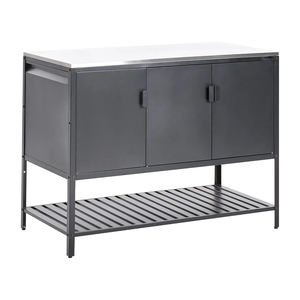 AJUNION豪华模块化户外橱柜不锈钢顶部厨房岛<span class=keywords><strong>2</strong></span>件带水槽的户外厨房套装 - Product Image 6