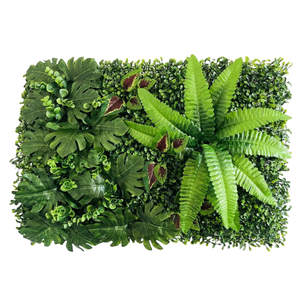 Decorazione parete esterna ingegneria erba verde artificiale pannello di parete resistente <span class=keywords><strong>giardino</strong></span> verticale in plastica facile installazione - Product Image 1