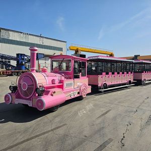Petit train de loisirs extérieur à vapeur, équipement d'amusement électrique, modèle SC-ZXDD en verre et acier - Product Image 3