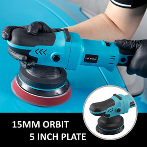 Polisseuse orbitale sans fil Car Shield 5 pouces 15 mm 18 V BLDC à double <span class=keywords><strong>action</strong></span> et entraînement forcé pour voiture - Product Image 4
