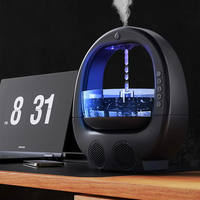 Humidificateur à goutte d'eau antigravité LX pour aquarium, diffuseur d'arômes intelligent, refroidisseur d'air, haut-parleur BT à refoulement, veilleuse