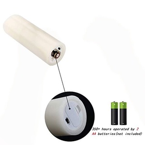 White Bulk Remote Control Wedding Decoration Paraffin Wax <b>Set</b> 3 Large Battery Operated Pillar Led <b>Candle</b> - Product Image 2